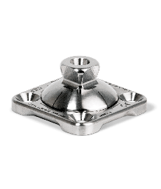 4-Hole Pyramid Adapter, Rotatable, Titanium